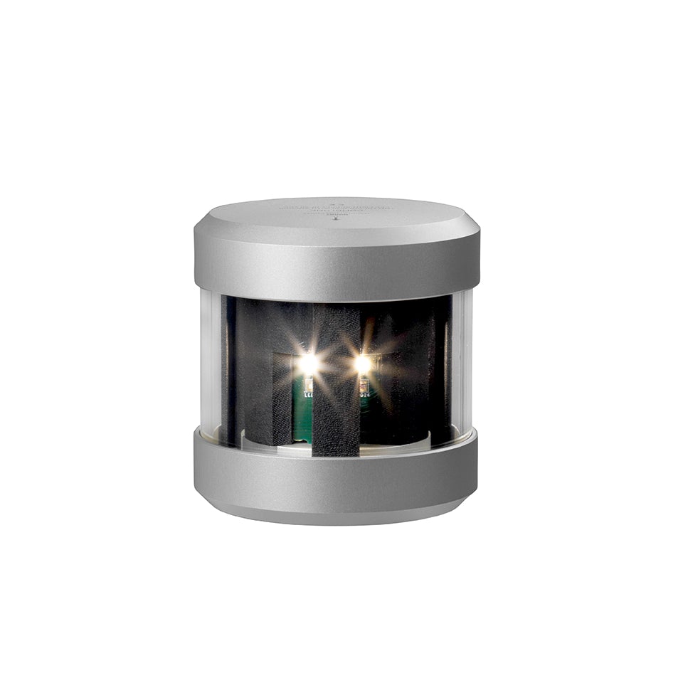 Tricolour LED light with anchor LED lights 2nm, silver